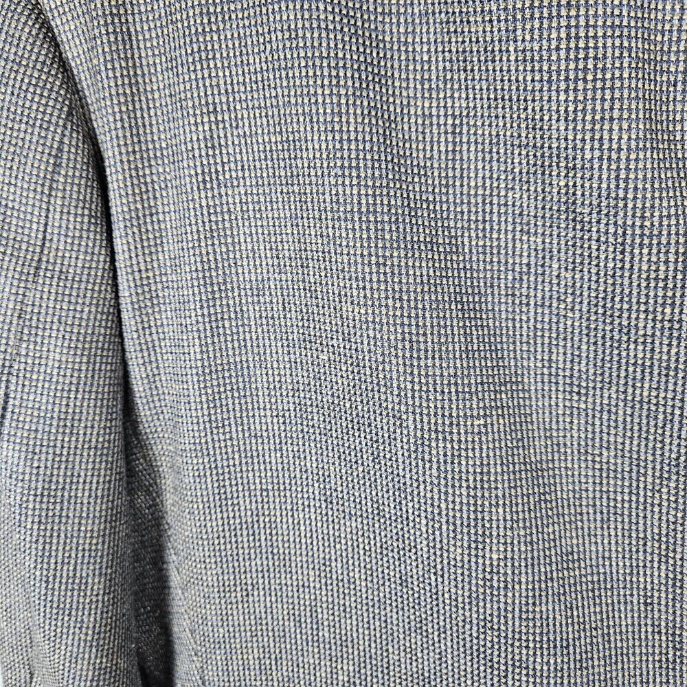 Hart Schaffner Marx Mens Blazer Jacket Size 42L Blue Gold Plaid Sport‎ Coat - Picture 3 of 8